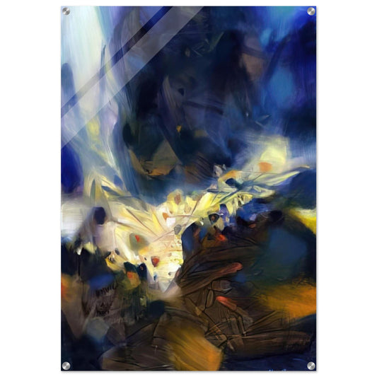 LE SOUFFLE QUI LIBERE LA MATIERE 2006 - Chu teh Chun Acrylic Print - 70x100 cm / 28x40″ inches