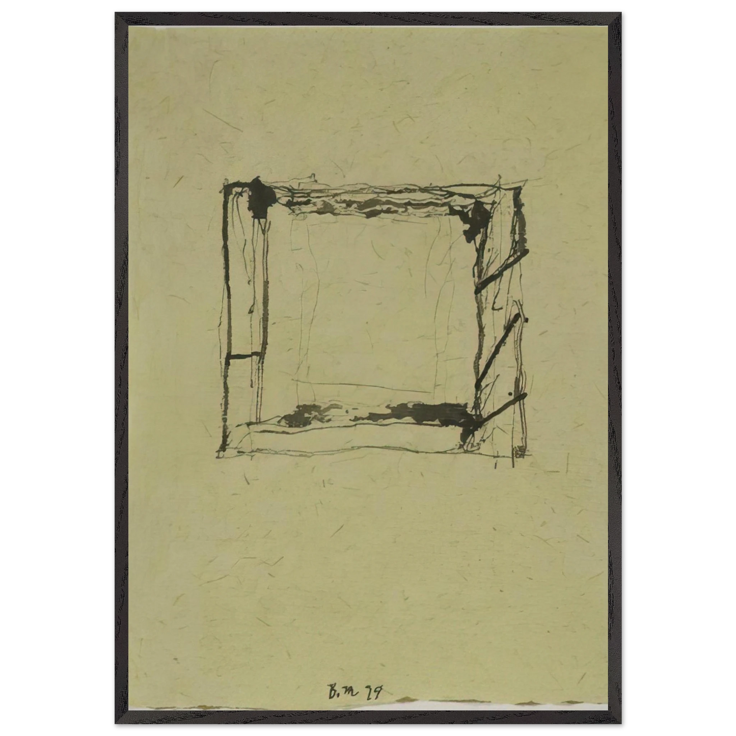 Mirabelle Addenda 2 - 1979 - Brice Marden Framed Art Print – Black Wooden Frame - Default Title - -Framed Art Print
