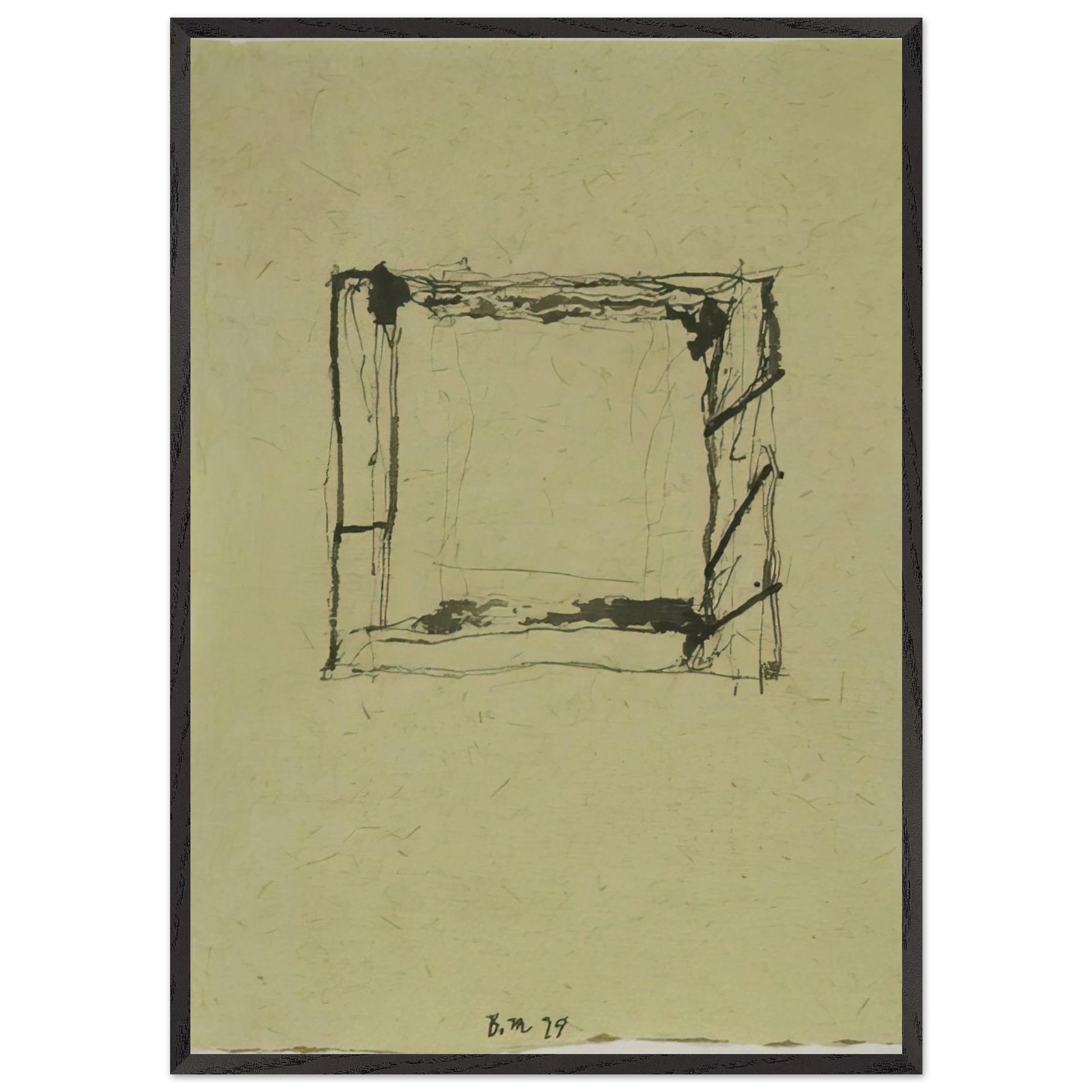 Mirabelle Addenda 2 - 1979 - Brice Marden Framed Art Print – Black Wooden Frame - Default Title - -Framed Art Print