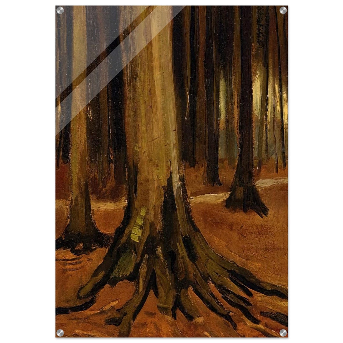 Girl in the Woods - Vincent van Gogh Acrylic Print - 70x100 cm / 28x40″ inches