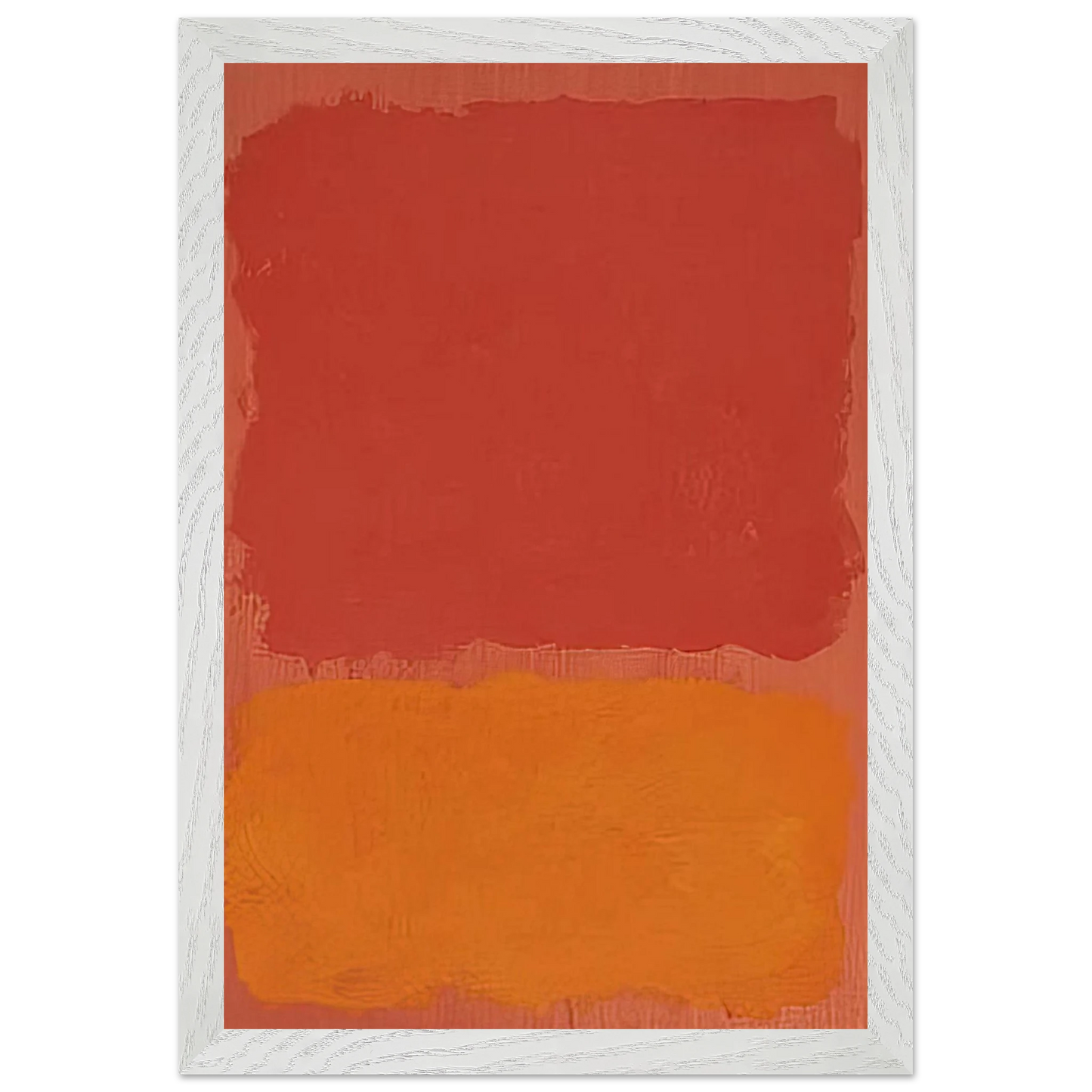 Mark Rothko - Untitled Red and Orange on Salmon - 1969 Wall Art - 60x80 cm / 24x32 inches - Fine Art Poster - -