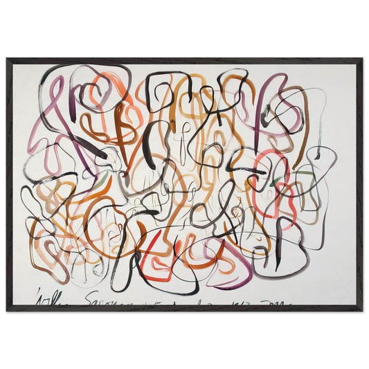 5 April 28 1963 NYC - 1963 - William Saroyan Framed Art Print – Black Wooden Frame - Default Title - -Framed Art Print