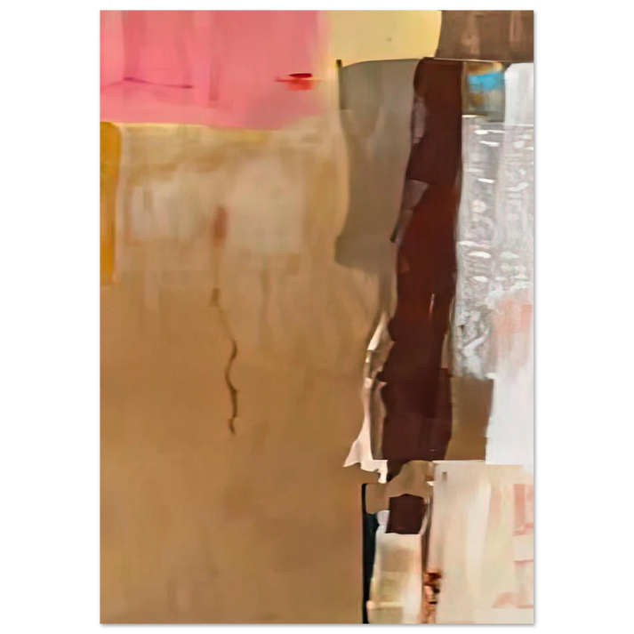 Helen Frankenthaler - Bistre I, 1976- Wall Art - 30x40 cm / 12x16 inches - Premium Wooden Framed Poster With Fine Art Paper-canvas - Black frame