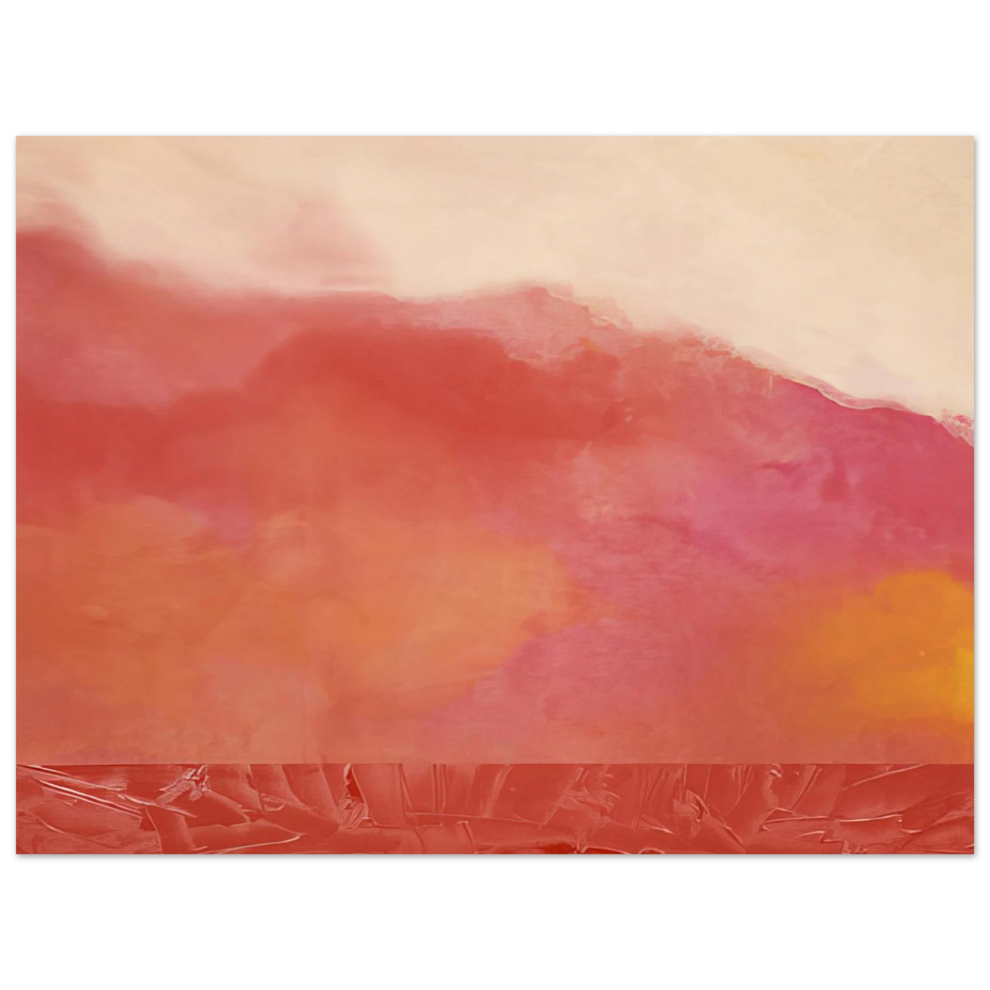 Ronnie Landfield - Red Hurricane - 1969 Fine Art Poster - Default Title