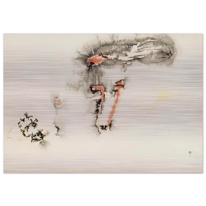 UNTITLED - Henri Michaux Brushed Aluminum Print - 70x100 cm / 28x40 inches | Henri Michaux Aluminum Print | Henri Michaux Prints