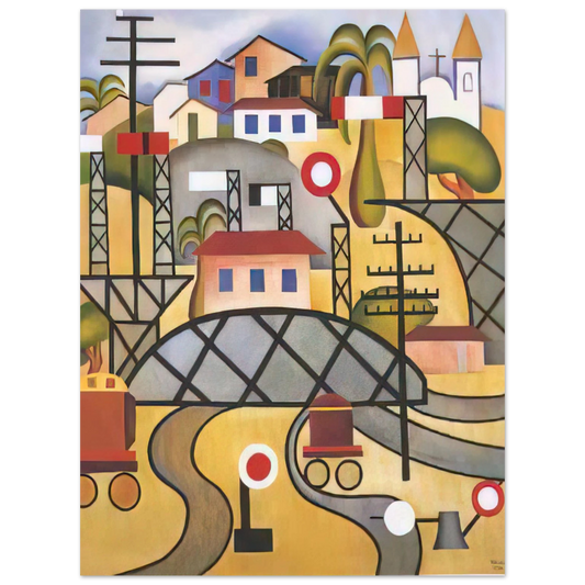 Tarsila do Amaral - E.F.C.B. Estrada de Ferro Central do Brasil Fine Art Poster - Default Title