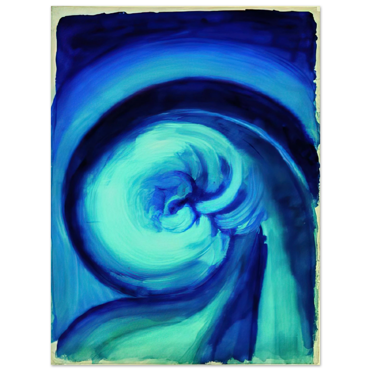 Georgia O'Keeffe - Blue I Fine Art Poster - 13x18 cm / 5x7 inches