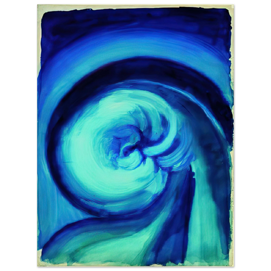 Georgia O'Keeffe - Blue I Fine Art Poster - 13x18 cm / 5x7 inches