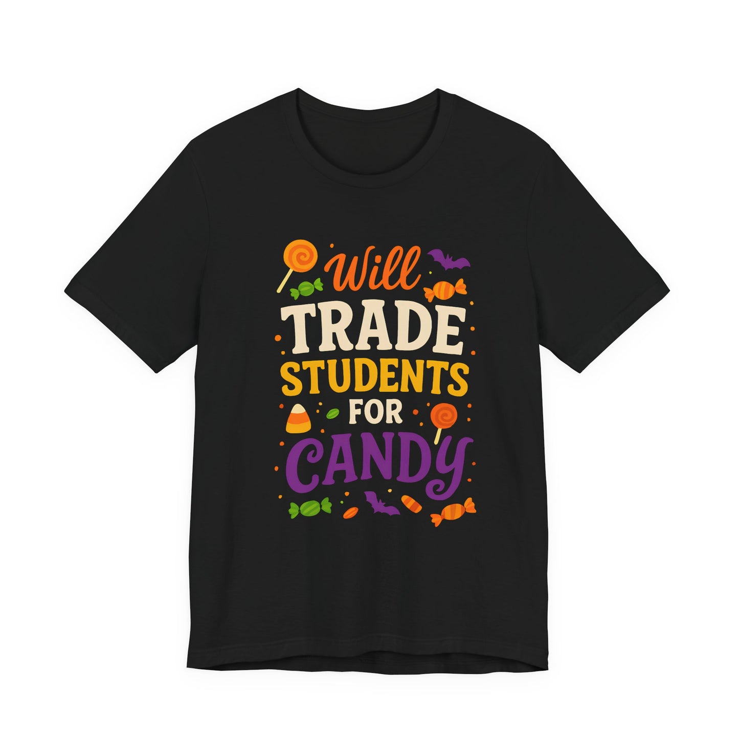 "Scambio Studenti Per Caramelle Insegnante Costume Halloween Carino Maglietta"