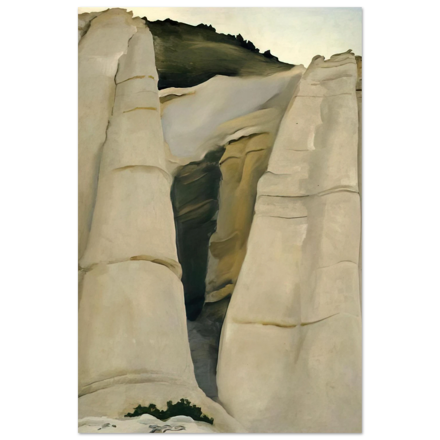 Georgia O'Keeffe - From the White Place Fine Art Poster - 40x60 cm / 16x24 inches
