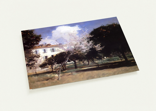 House and Garden By John Singer Sargent Pack of 10 Post Cards | John Singer Sargent Post Cards | A6 (10.5 x 14.8 cm) - 4.1 x 5.8 inches