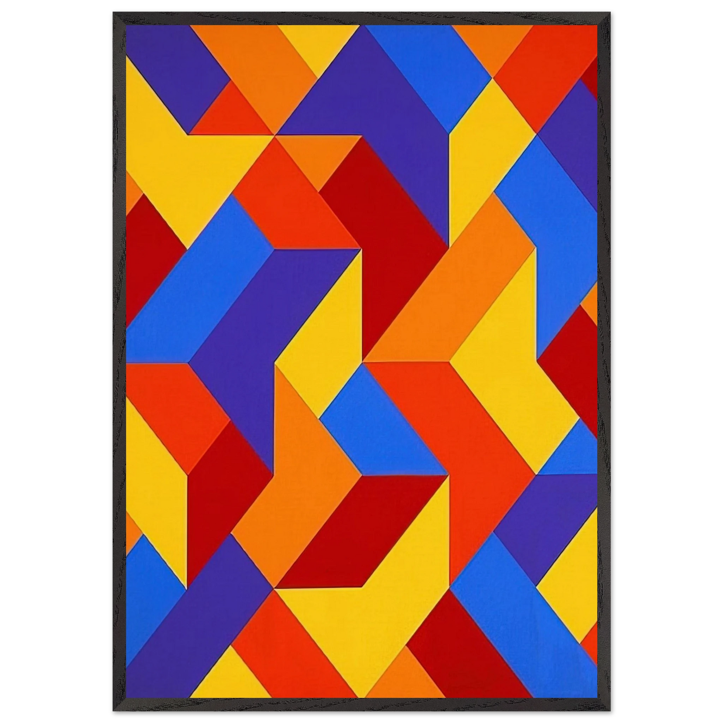 3 - 1969 - Karl Benjamin Framed Art Print – Black Wooden Frame - Default Title - -Framed Art Print