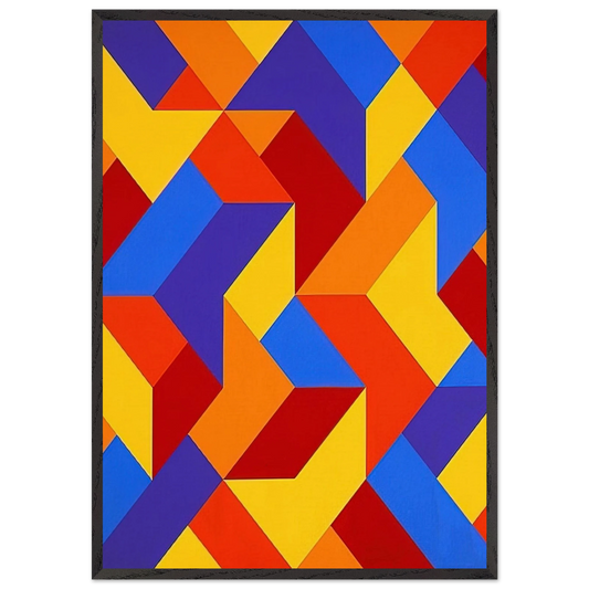 3 - 1969 - Karl Benjamin Framed Art Print – Black Wooden Frame - Default Title - -Framed Art Print