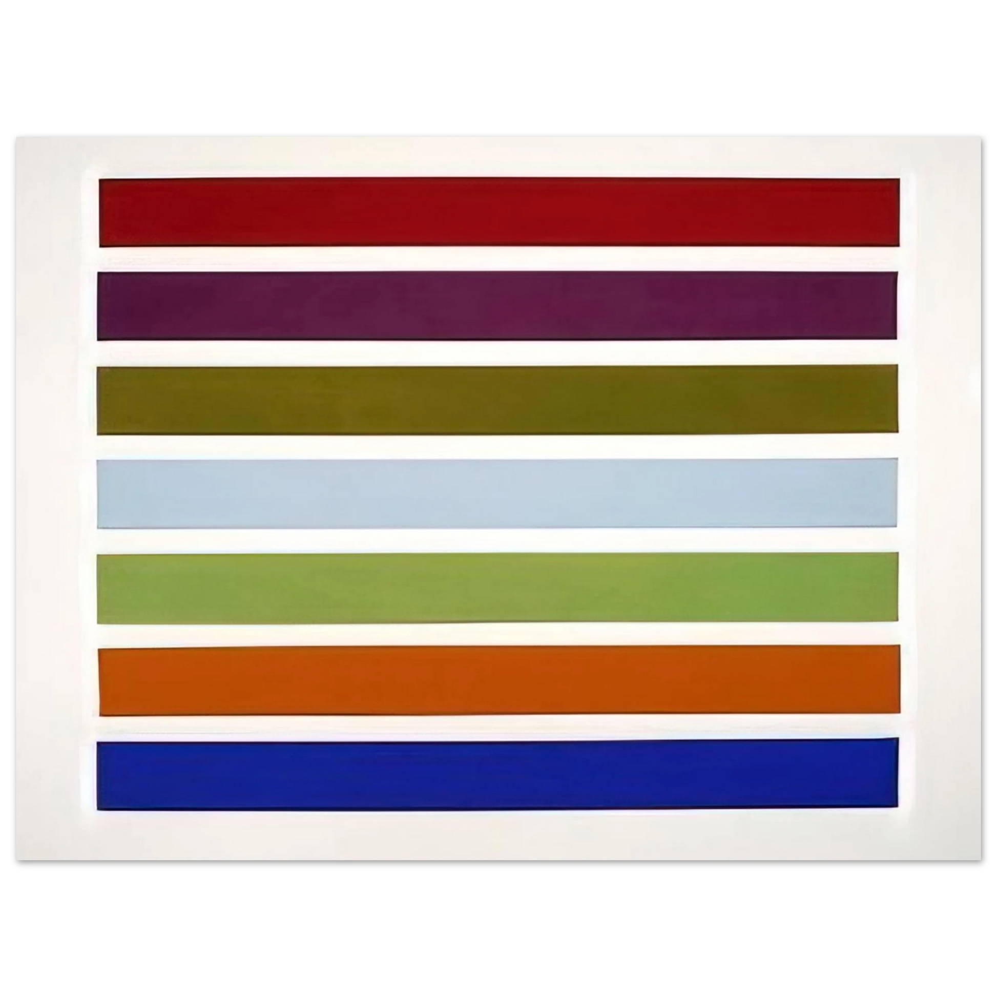 Gene Davis - Wall Stripes No. 3 - 1962 Fine Art Poster - Default Title