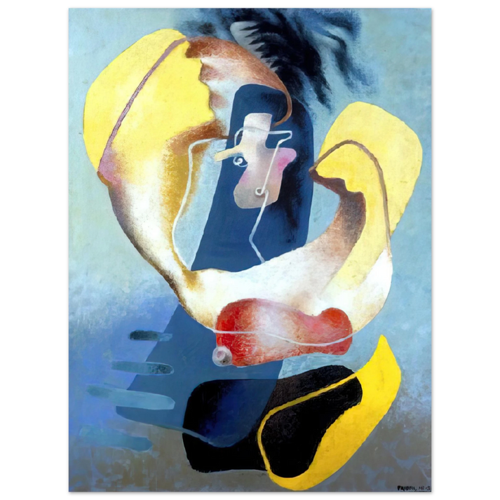 Enrico Prampolini - THE FIGURE IN SPACE 1937  75x100 cm / 30x40inches Fine Art Poster