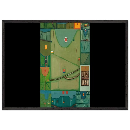 SUNRISE IN BIESZCZADY SUNRISE IN THE MOUNTAINS 1963 - Jerzy Nowosielski Framed Art Print – Black Wooden Frame - Default Title - -Framed Art Print