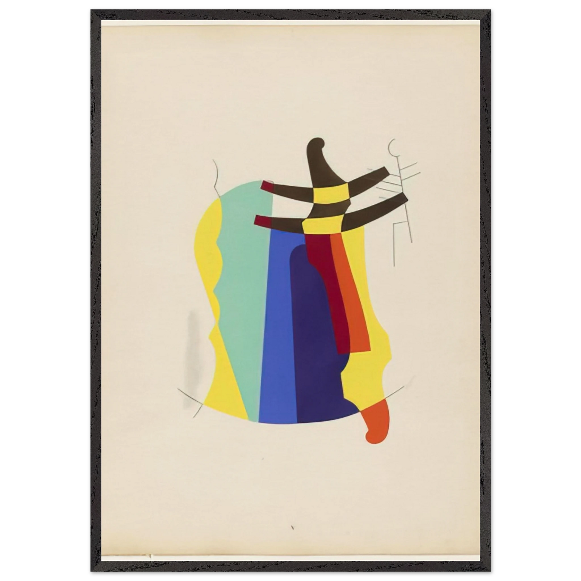 LEGEND FROM THE PORTFOLIO REVOLVING DOORS 1926 - Man Ray Framed Art Print – Black Wooden Frame - Default Title - -Framed Art Print