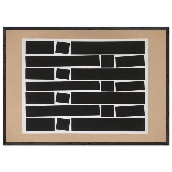 Metaesquema 169 - Neo-Concretism - Helio Oiticica 70x100 cm / 28x40 inches Framed Art Print – Black Wooden Frame