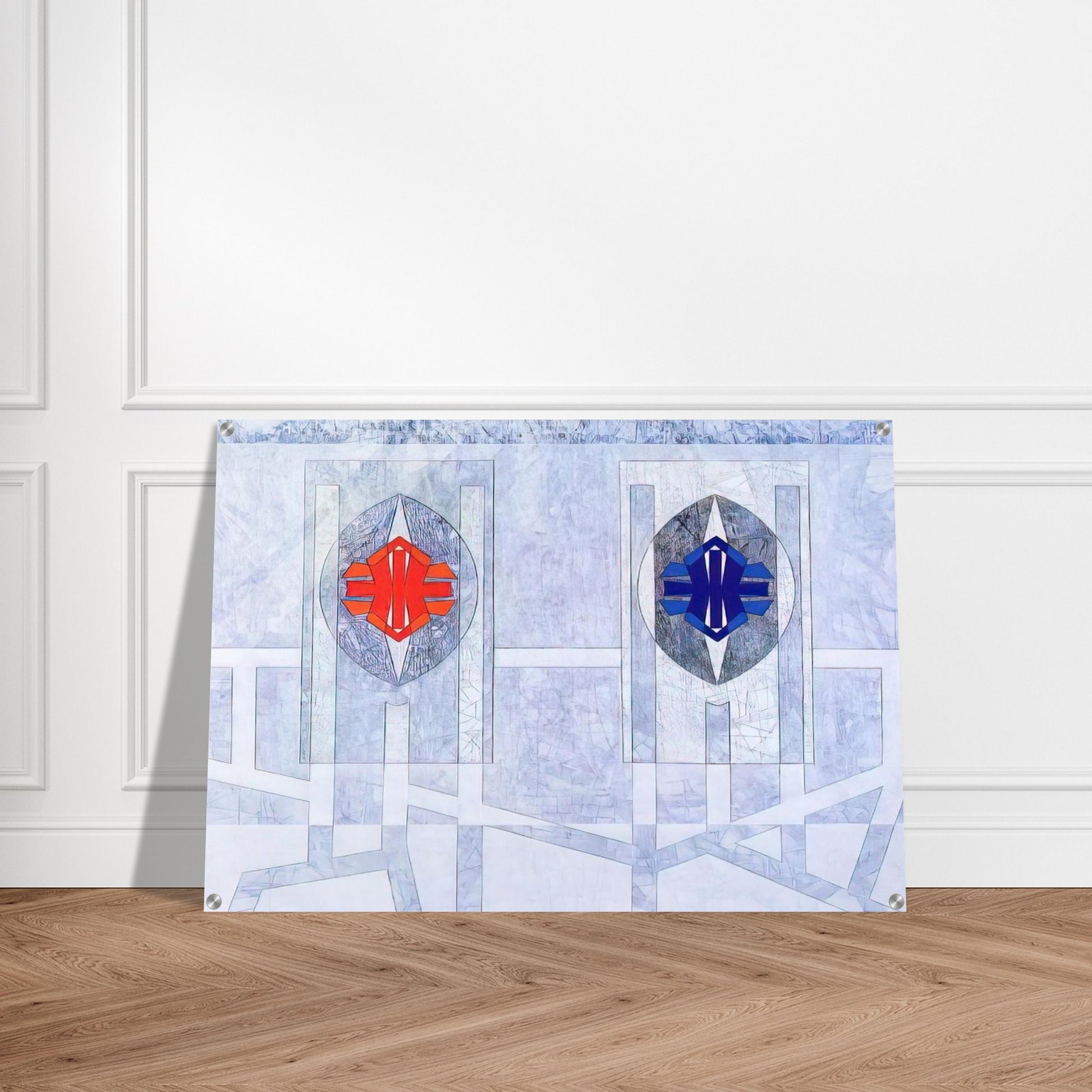 Twice - 1972 - Jimmy Ernst Acrylic Print - 70x100 cm / 28x40″ inches | Jimmy Ernst Wall Art | Jimmy Ernst Prints