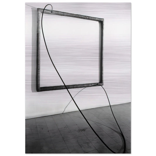 HANG UP 1966 1 - Eva Hesse Brushed Aluminum Print - 70x100 cm / 28x40 inches | Eva Hesse Aluminum Print | Eva Hesse Prints