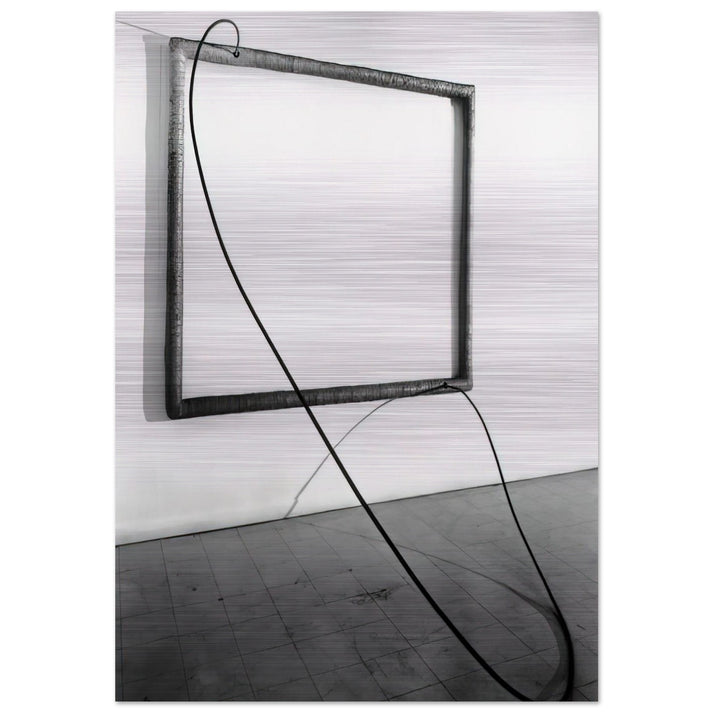 HANG UP 1966 1 - Eva Hesse Brushed Aluminum Print - 70x100 cm / 28x40 inches | Eva Hesse Aluminum Print | Eva Hesse Prints