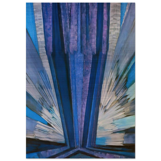 Blue - Frantisek Kupka Brushed Aluminum Print - 70x100 cm / 28x40 inches | Frantisek Kupka Aluminum Print | Frantisek Kupka Prints