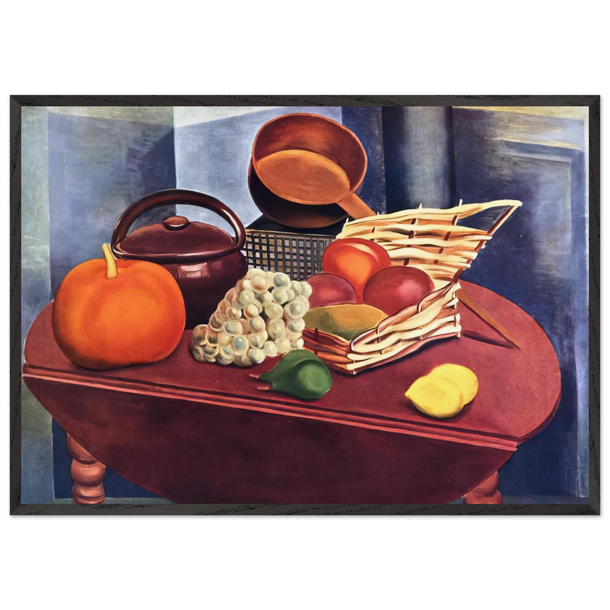 STILL LIFE N6 - Moise Kisling Framed Art Print – Black Wooden Frame - Default Title - -Framed Art Print