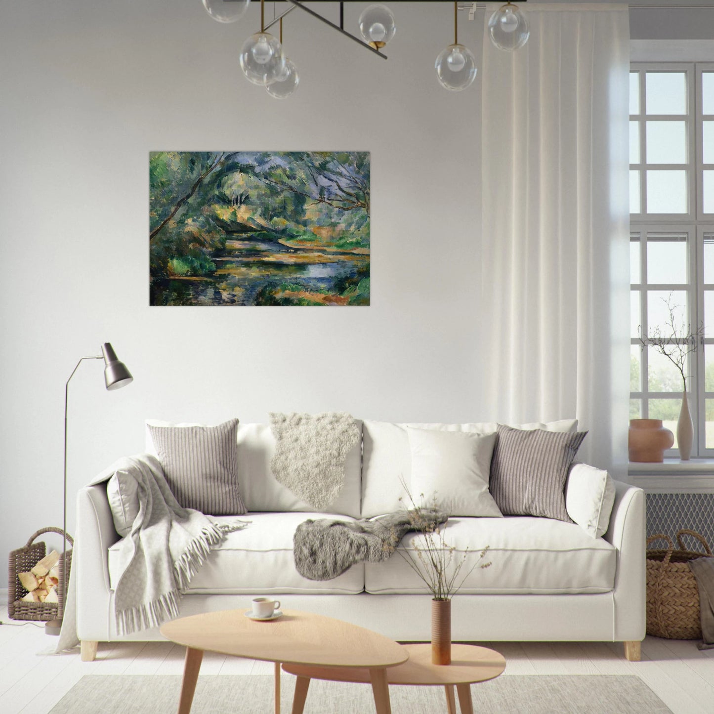 The Brook - Paul Cézanne Brushed Aluminum Print - 70x100 cm / 28x40 inches | Paul Cézanne Aluminum Print | Paul Cézanne Prints