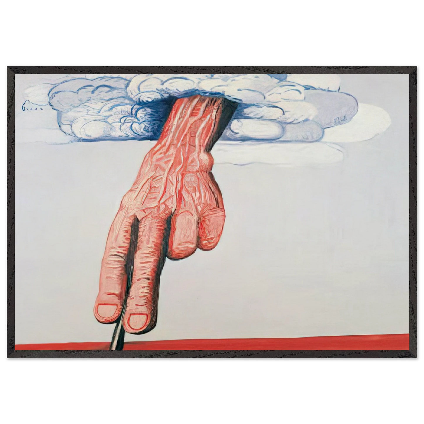 LINE - Philip Guston Framed Art Print – Black Wooden Frame - Default Title - -Framed Art Print