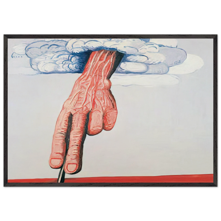 LINE - Philip Guston 70x100 cm / 28x40 inches Framed Art Print – Black Wooden Frame