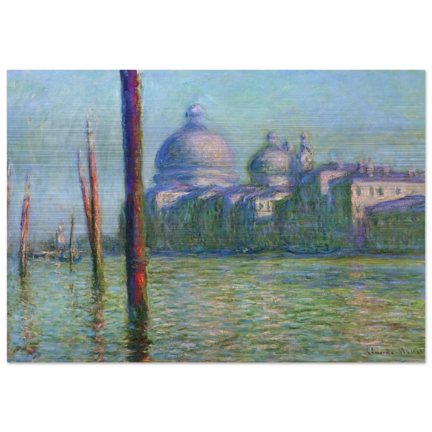 The Grand Canal 03 - claude monet Brushed Aluminum Print - 70x100 cm / 28x40 inches | claude monet Aluminum Print | claude monet Prints