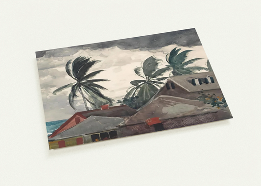 HURRICANE BAHAMAS 1898 By Winslow Homer Pack of 10 Post Cards | Winslow Homer Post Cards | A6 (10.5 x 14.8 cm) - 4.1 x 5.8 inches