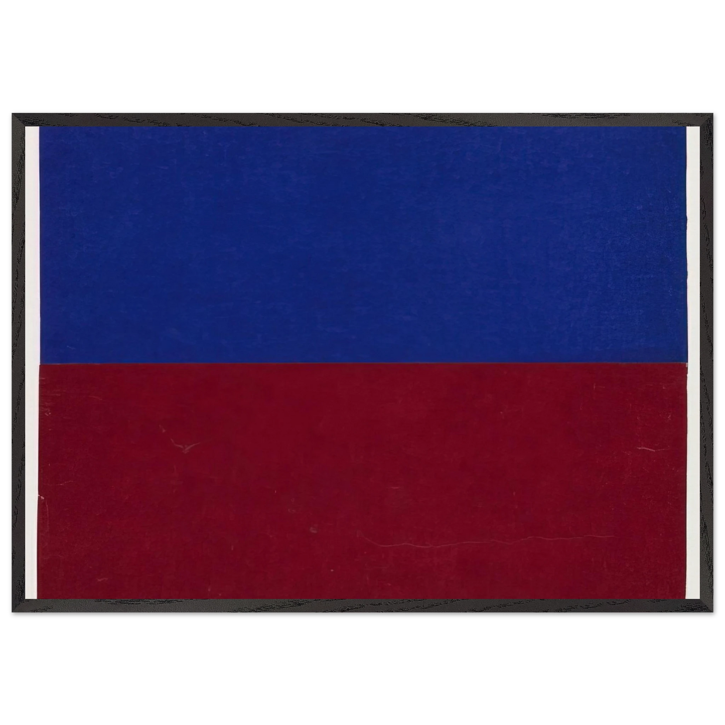 Blue and Red N1 - Ellsworth Kelly Framed Art Print – Black Wooden Frame - Default Title - -Framed Art Print