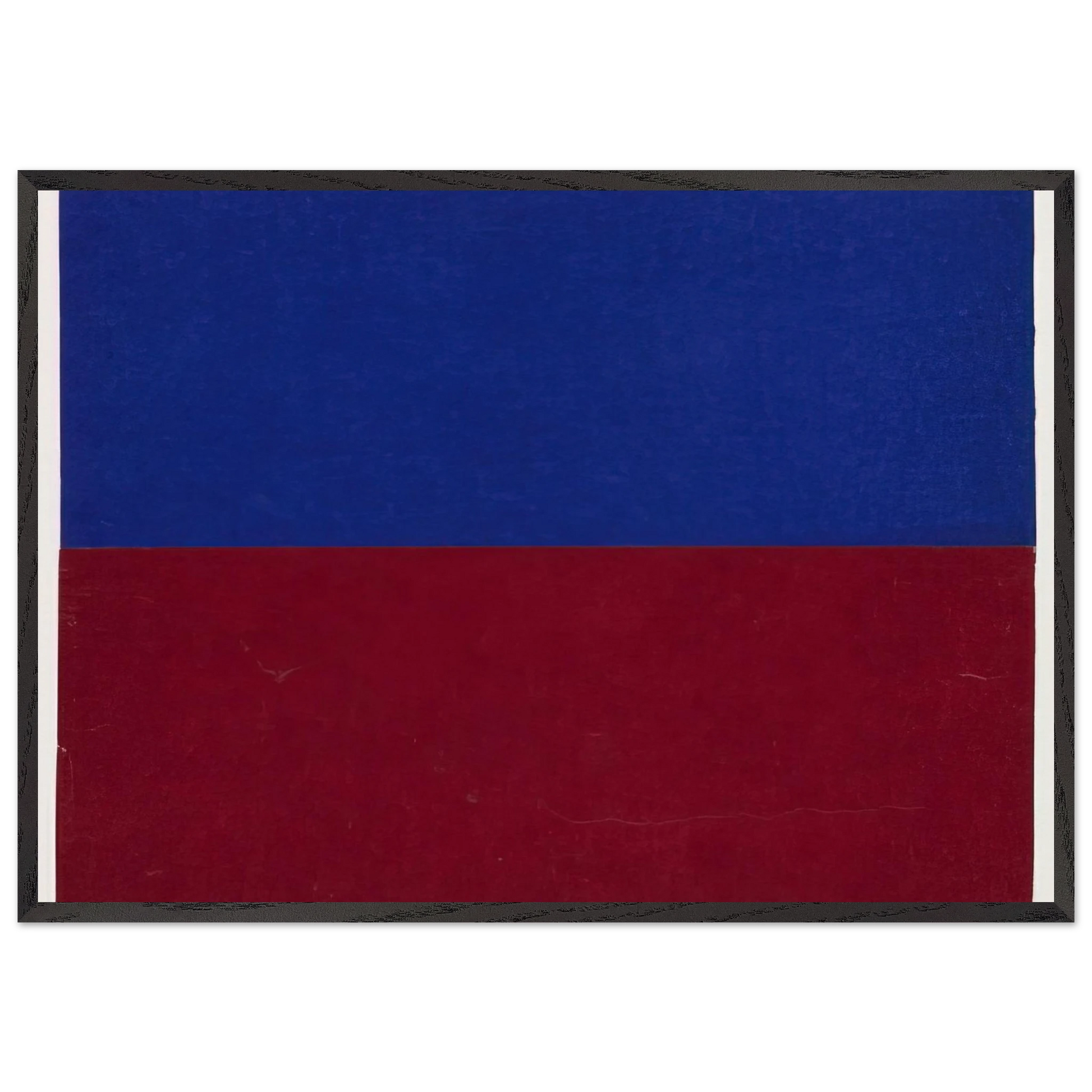 Blue and Red N1 - Ellsworth Kelly Framed Art Print – Black Wooden Frame - Default Title - -Framed Art Print