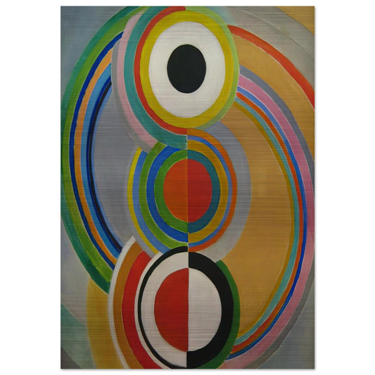 RYTHME 1 - Sonia Delaunay Brushed Aluminum Print - 70x100 cm / 28x40 inches | Sonia Delaunay Aluminum Print | Sonia Delaunay Prints