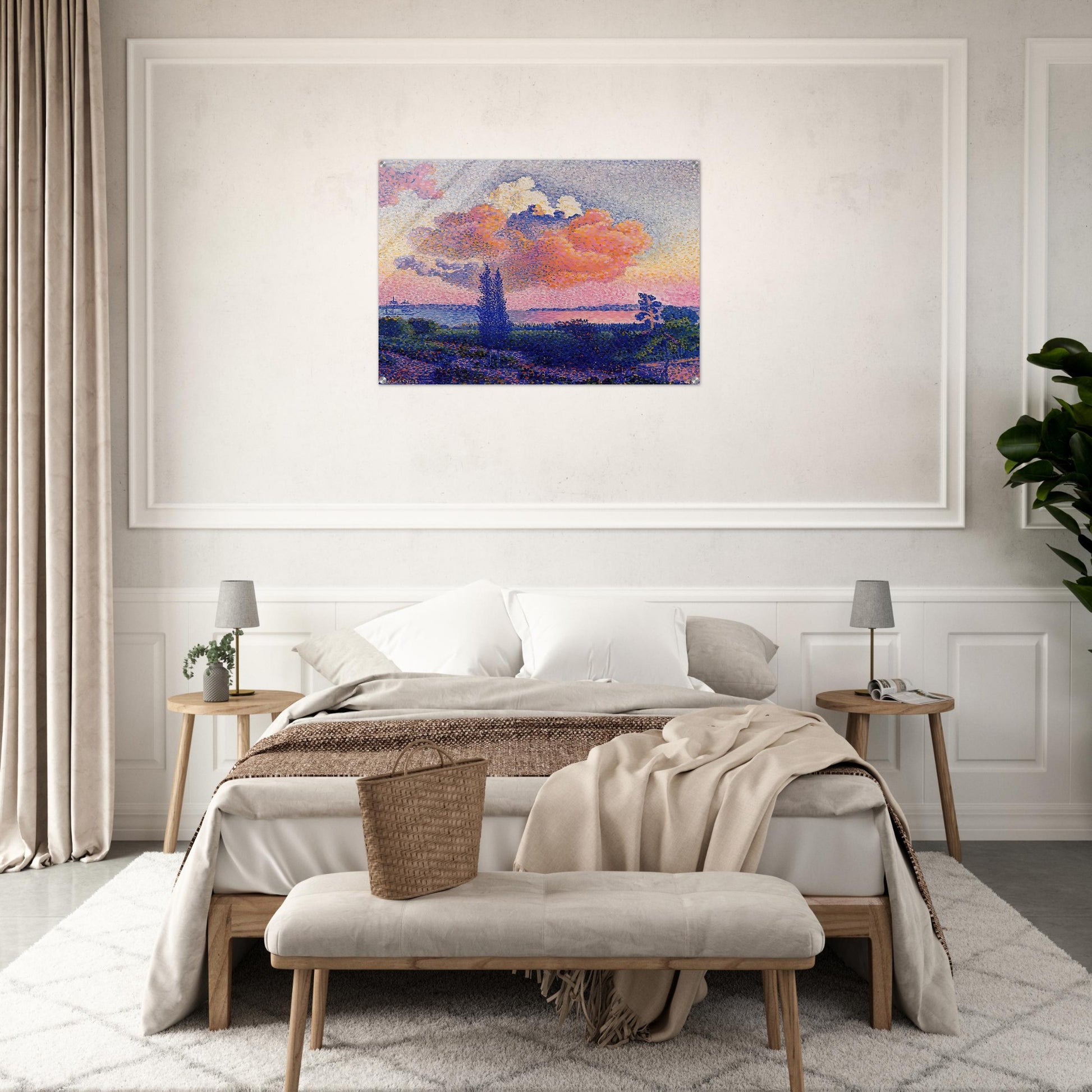 The Pink Cloud - Henri-Edmond Cross Acrylic Print - 70x100 cm / 28x40″ inches