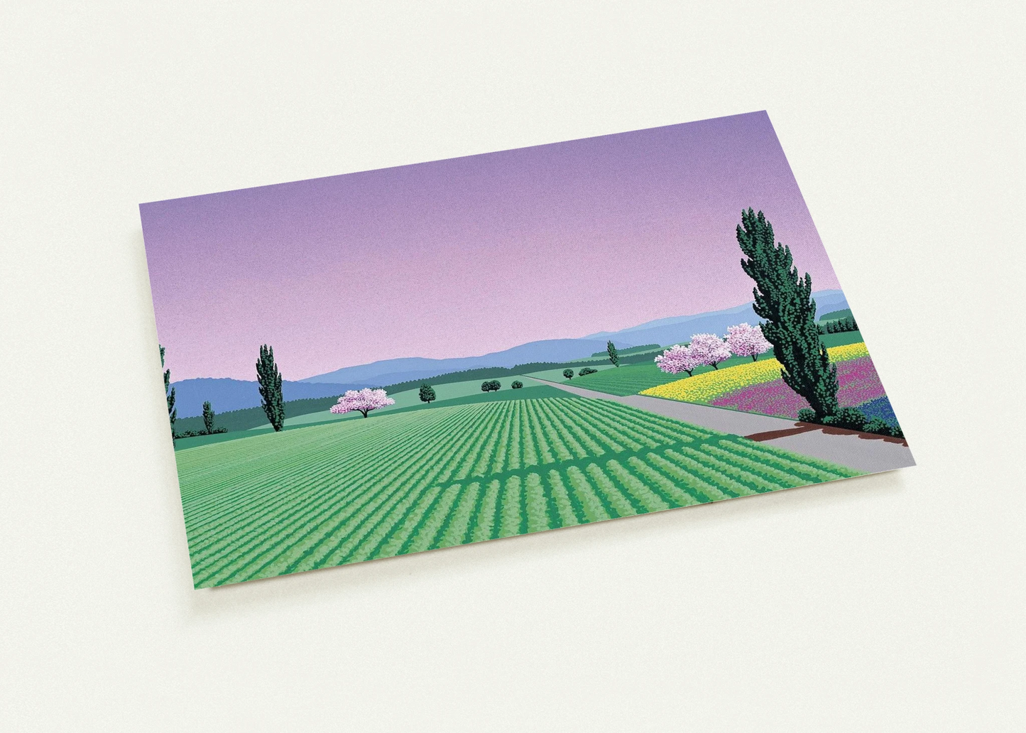 Farmlands By Hiroshi Nagai Pack of 10 Post Cards | Hiroshi Nagai Post Cards | A6 (10.5 x 14.8 cm) - 4.1 x 5.8 inches