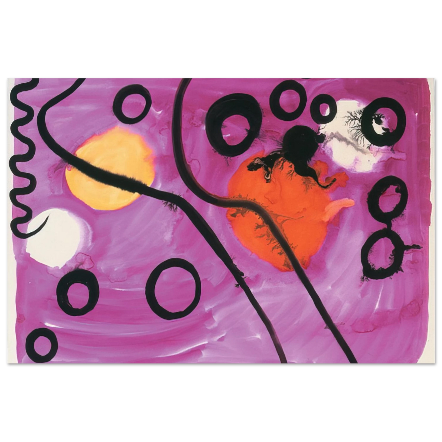 Alexander Calder - UNTITLED 1963 Fine Art Poster - 40x60 cm / 16x24 inches