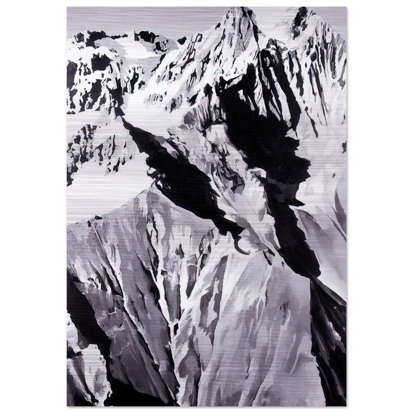 HIMALAYA - Gerhard Richter Brushed Aluminum Print - 70x100 cm / 28x40 inches | Gerhard Richter Aluminum Print | Gerhard Richter Prints