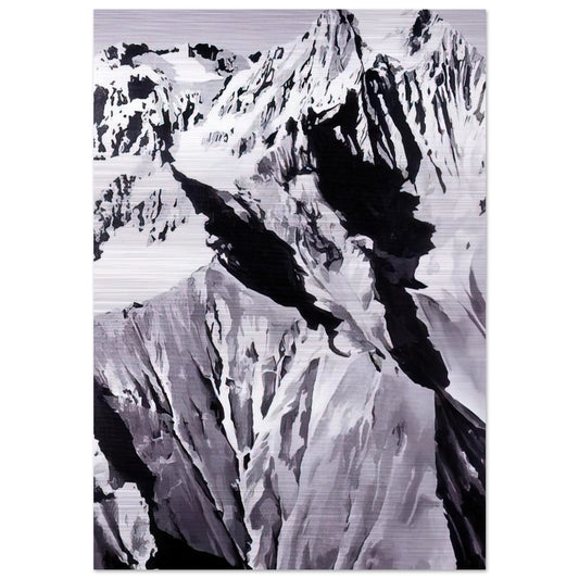 HIMALAYA - Gerhard Richter Brushed Aluminum Print - 70x100 cm / 28x40 inches | Gerhard Richter Aluminum Print | Gerhard Richter Prints