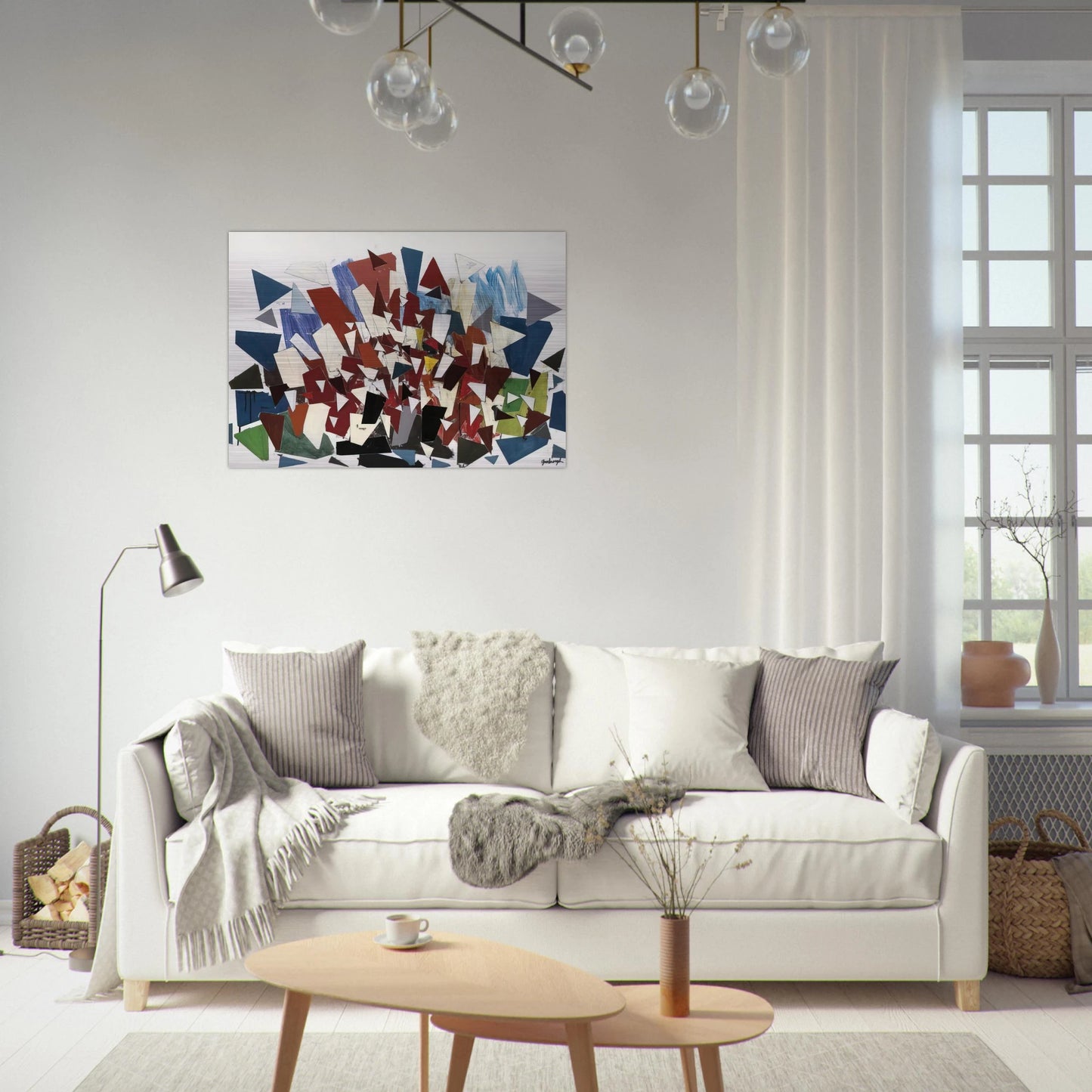 7--7--N - 1992 - Robert Goodnough Brushed Aluminum Print - 70x100 cm / 28x40 inches | Robert Goodnough Aluminum Print | Robert Goodnough Prints