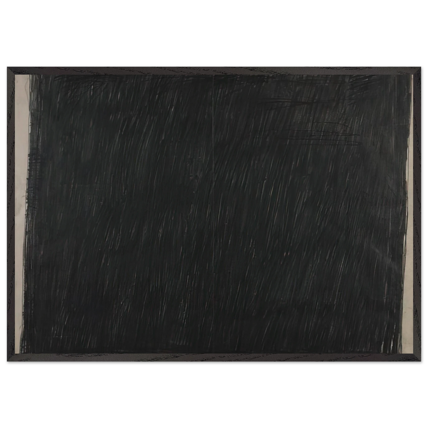 Drawing 25460 - 1960 - Bob Law 70x100 cm / 28x40 inches Framed Art Print – Black Wooden Frame