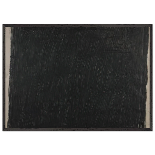 Drawing 25460 - 1960 - Bob Law Framed Art Print – Black Wooden Frame - Default Title - -Framed Art Print