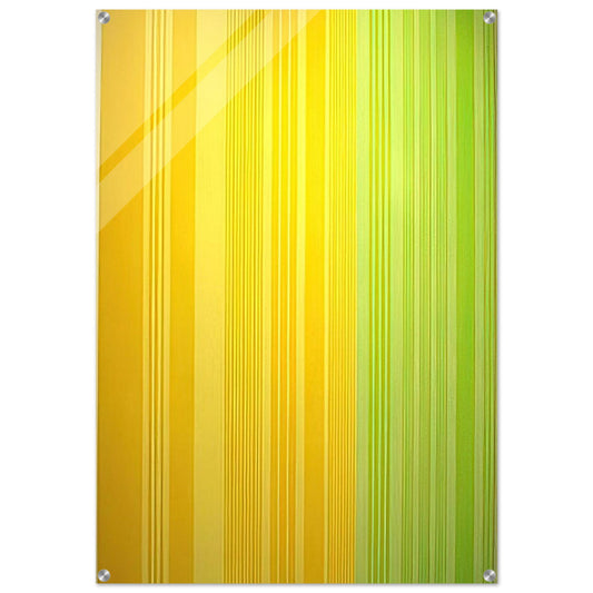 Lime-Lemon - 1970 - Gene Davis Acrylic Print - 70x100 cm / 28x40″ inches | Gene Davis Wall Art | Gene Davis Prints