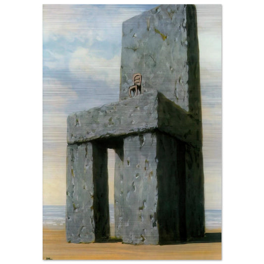 THE LEGEND OF THE CENTURIES 1950 - Rene Magritte Brushed Aluminum Print - 70x100 cm / 28x40 inches | Rene Magritte Aluminum Print | Rene Magritte Prints