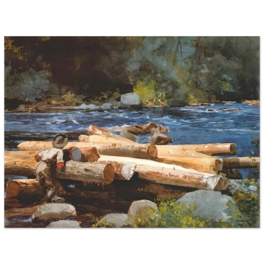 Winslow Homer - HUDSON RIVER Fine Art Poster - Default Title