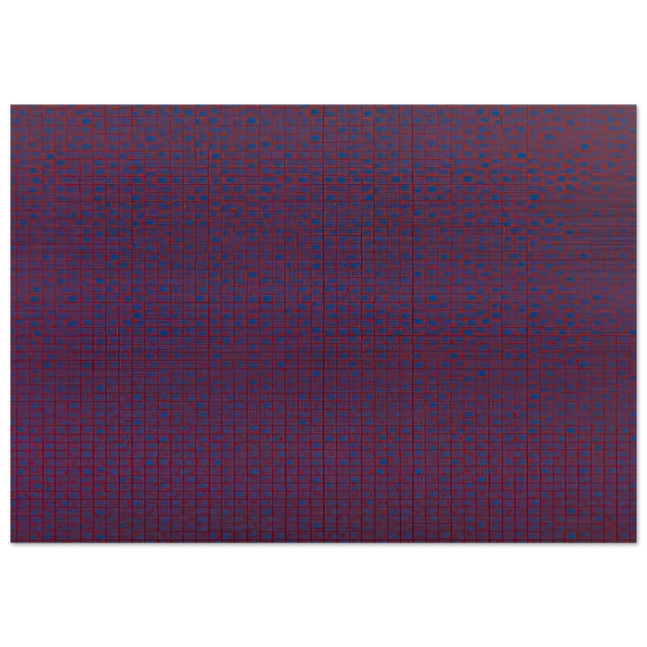 4 trames 22°5, 45°, 67°5, 90° - 1969 - Francois Morellet Brushed Aluminum Print - 70x100 cm / 28x40 inches | Francois Morellet Aluminum Print | Francois Morellet Prints