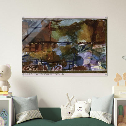 WINDOWS AND PALM TREES 1914 - Paul Klee Acrylic Print - 70x100 cm / 28x40″ inches | Paul Klee Wall Art | Paul Klee Prints