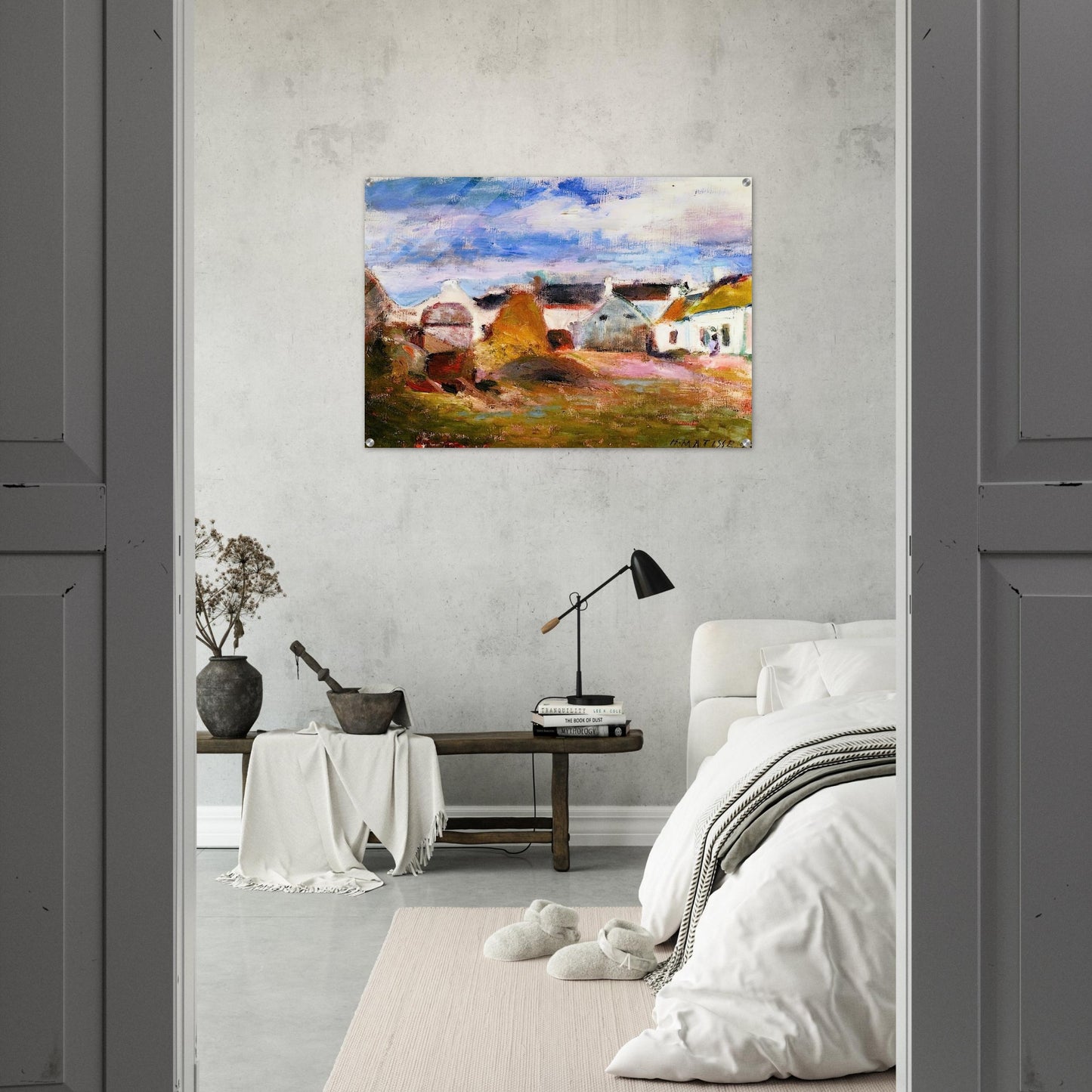 FARMYARD IN BRITTANY 1897 - Henri Matisse Acrylic Print - 70x100 cm / 28x40″ inches | Henri Matisse Wall Art | Henri Matisse Prints