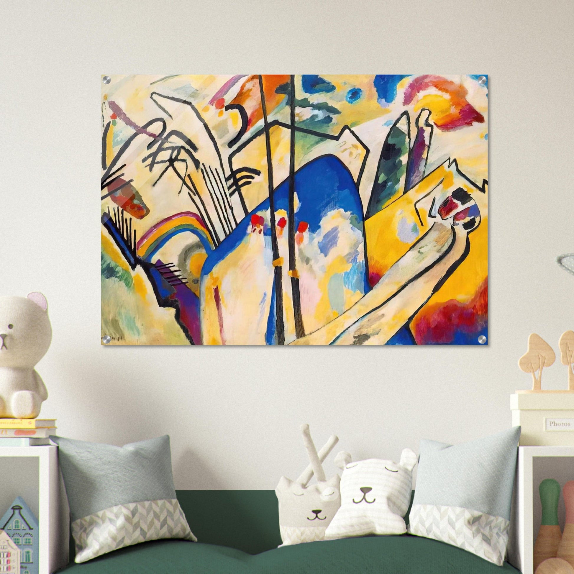 COMPOSITION IV 1911 - Wassily Kandinsky Acrylic Print - 70x100 cm / 28x40″ inches | Wassily Kandinsky Wall Art | Wassily Kandinsky Prints